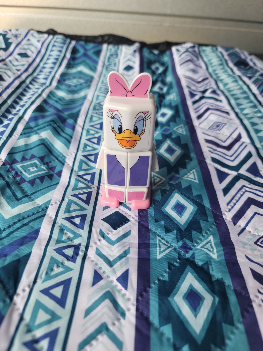 Daisy Duck Rubiks Character Cube Figure - White Pink Purple